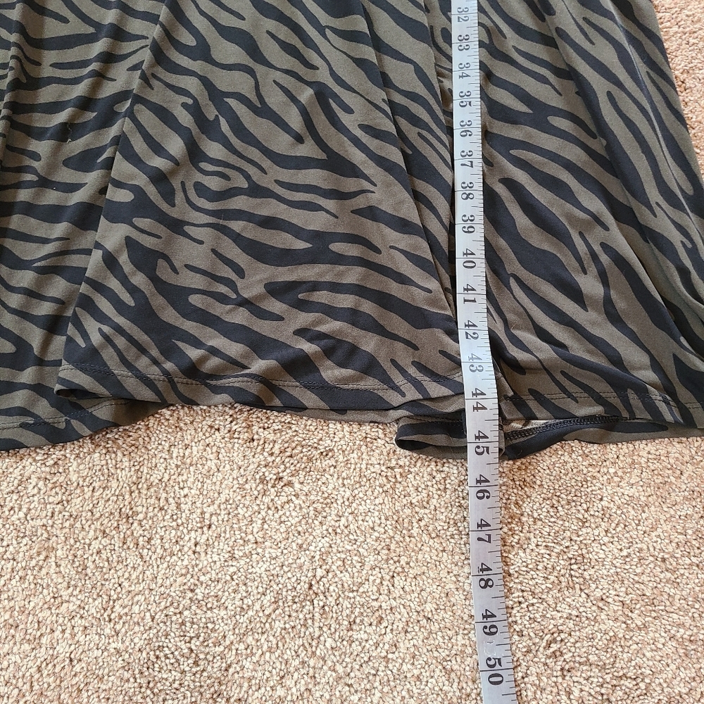 ELOQUII Elements Zebra Print Fit and Flare Dress - Picture 14 of 15